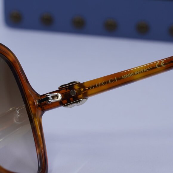 Gucci GG1072S 003 Square Sunglasses - Havana/Brown main image 9